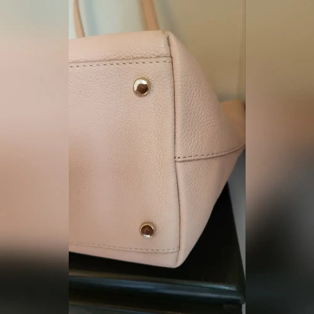 Kate Spade Blush Pink Tote Bag Leather EUC